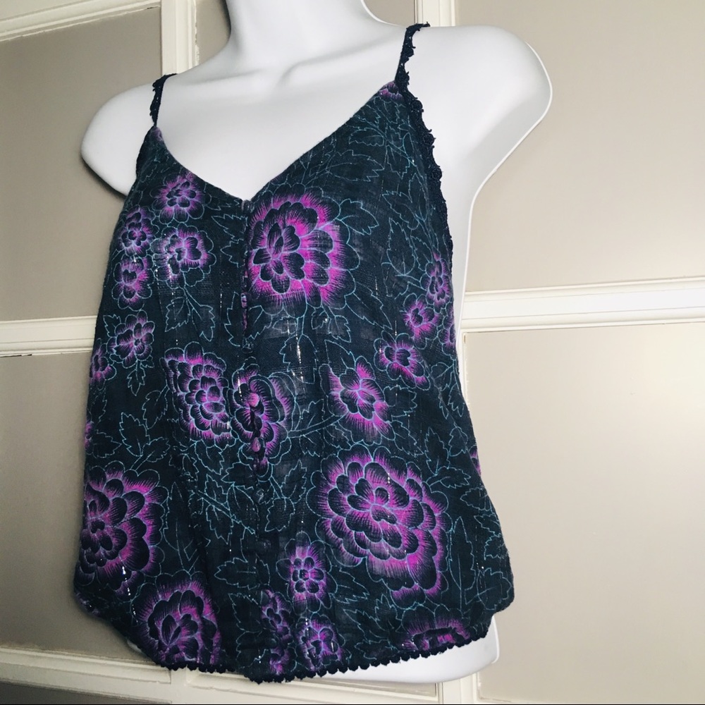 FREE PEOPLE FLORAL TANK TOP - Picture 4 of 8
